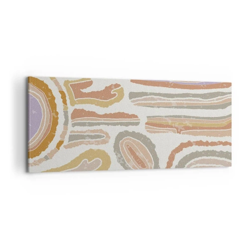 Obraz na płótnie - Barwne przekroje - 100x40 cm