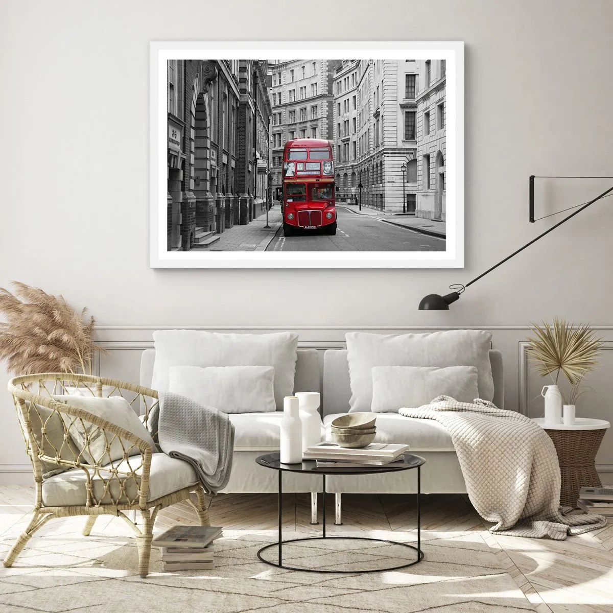 Plakat w białej ramie - Codzienność nie musi być szara - 100x70 cm