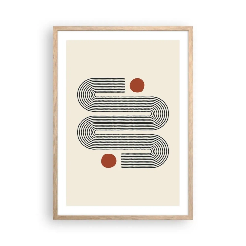 Plakat w ramie jasny dąb - Od początku do końca - 50x70 cm