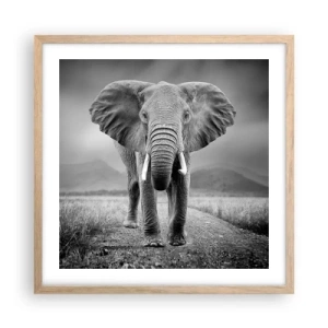 Plakat w ramie jasny dąb - Gospodarz wita - 50x50 cm