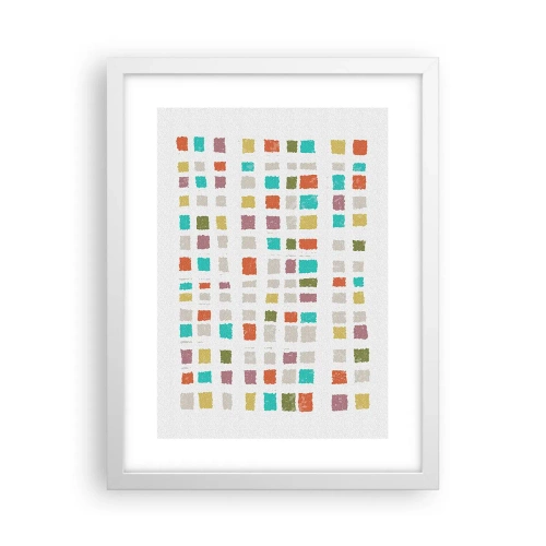 Plakat w białej ramie - Nieznana gra - 30x40 cm