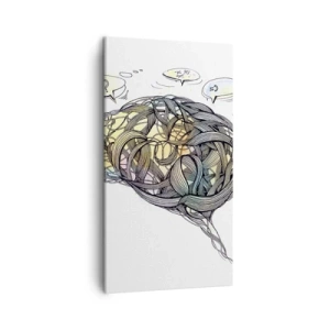 Obraz na płótnie - Człowiek - wielka zagadka - 45x80 cm