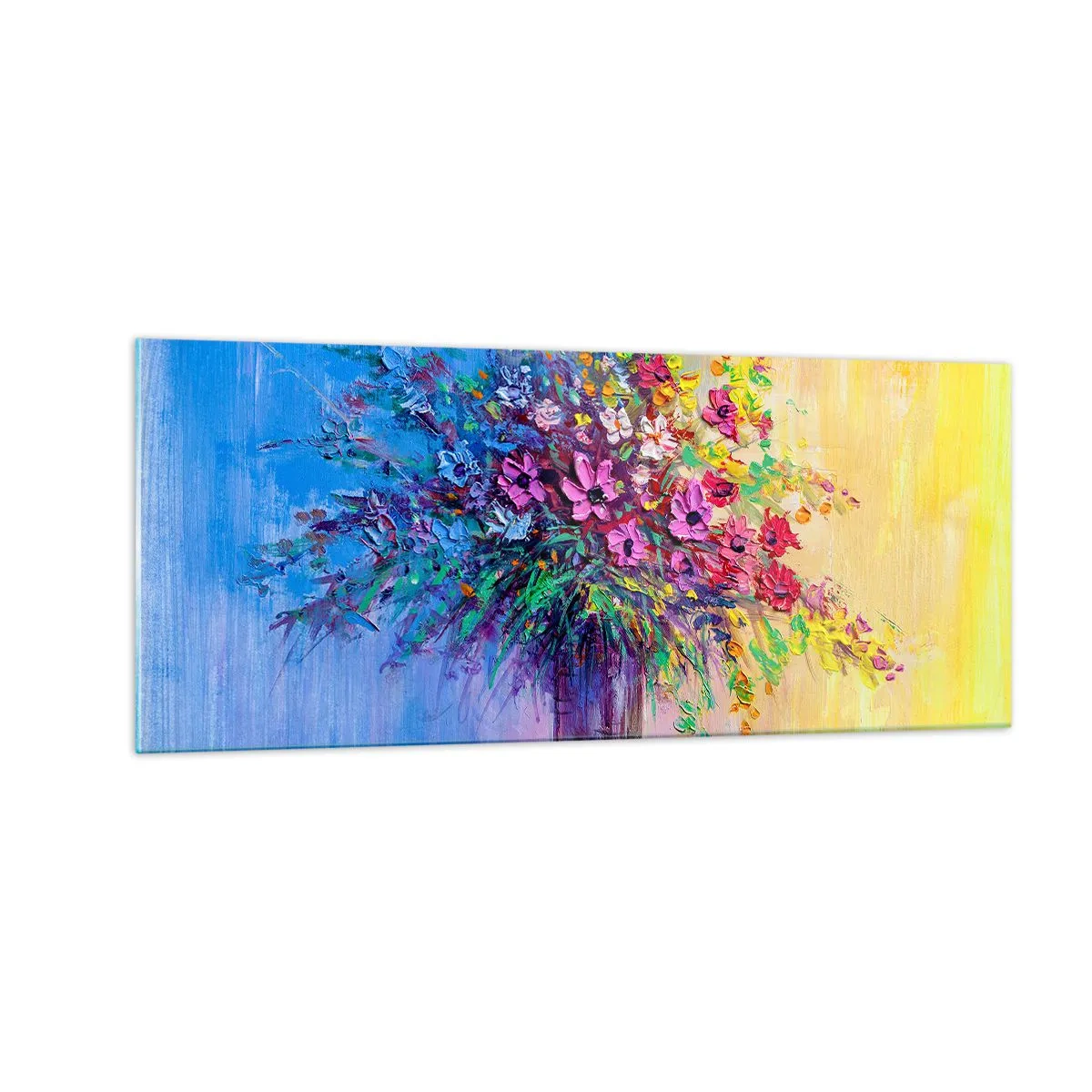 Obraz na szkle - Dar letnirj łąki - 100x40 cm