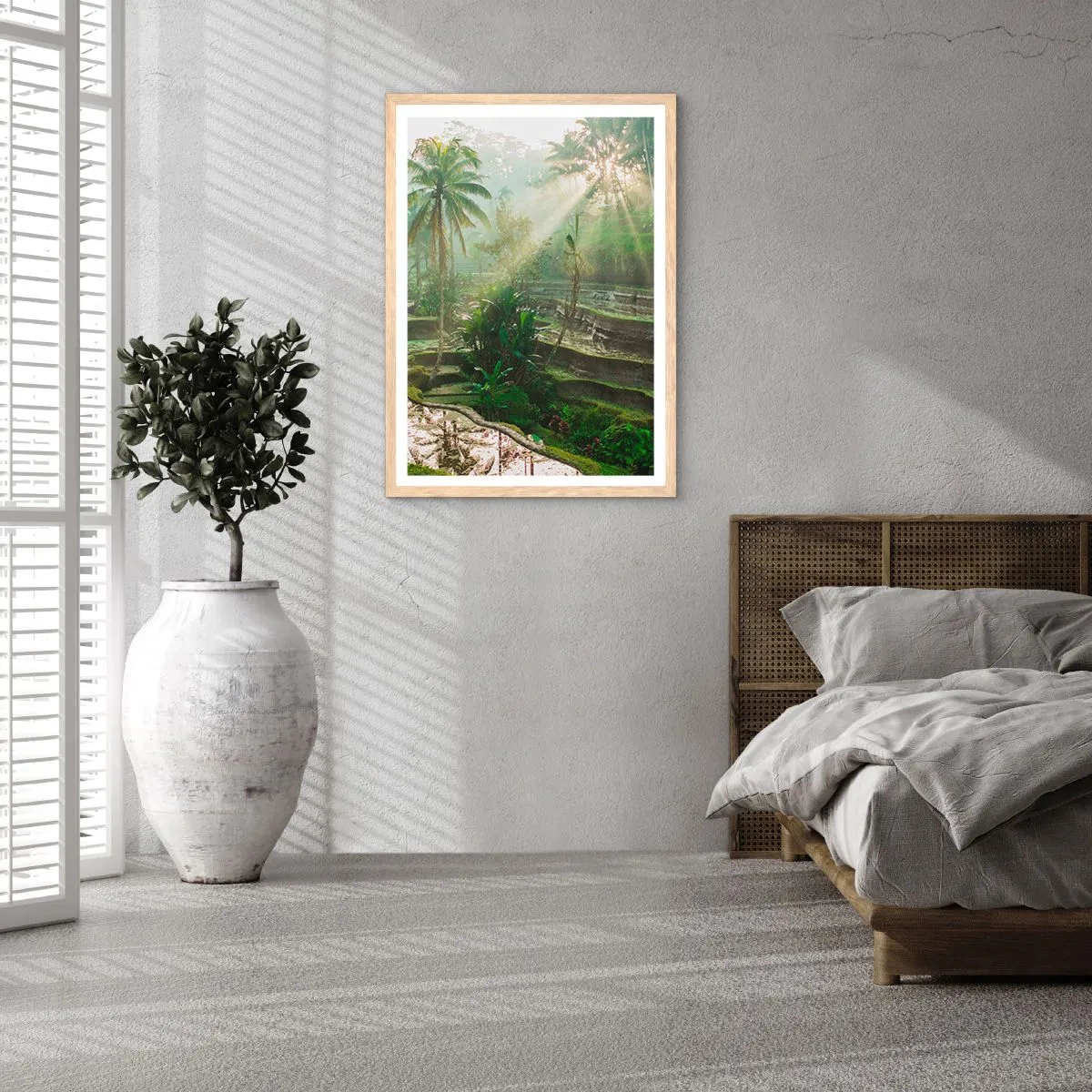 Plakat w ramie jasny dąb - Dorastać w słońcu - 40x50 cm