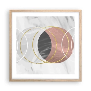 Plakat w ramie jasny dąb - Muzyka sfer - 50x50 cm