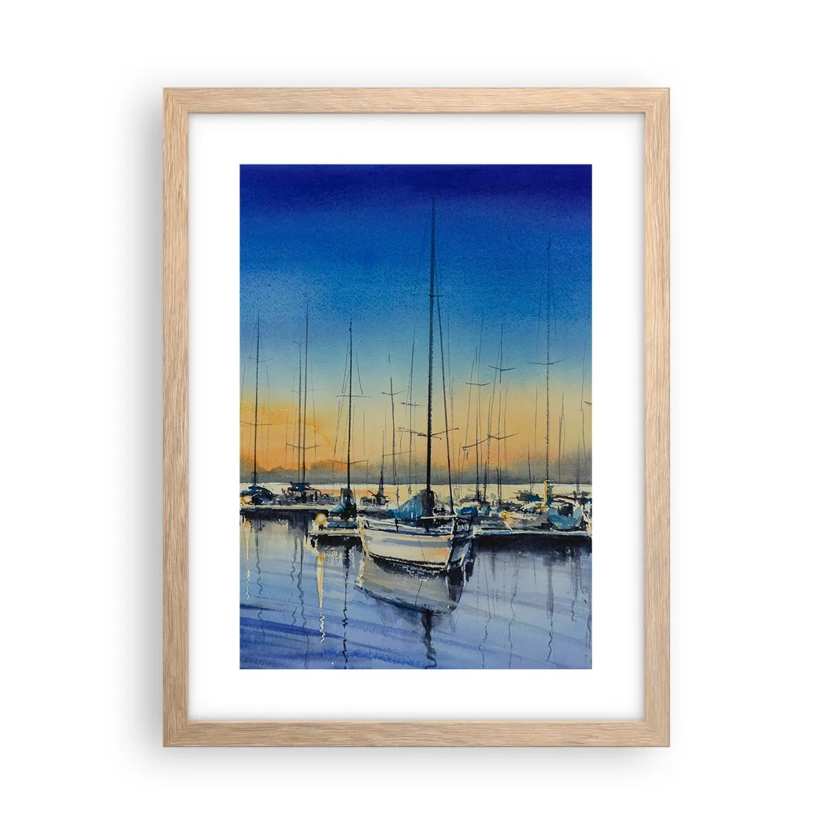 Plakat w ramie jasny dąb - Koniec dobrego dnia - 30x40 cm
