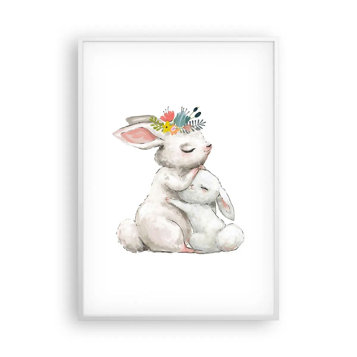 Plakat w białej ramie - Nie ma jak u mamy - 70x100 cm