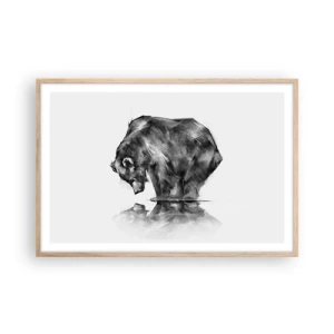 Plakat w ramie jasny dąb - Miło zobaczyć się z kimś bliskim - 91x61 cm