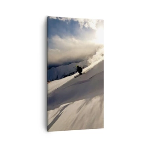 Obraz na płótnie - Podjęte wyzwanie gór - 55x100 cm