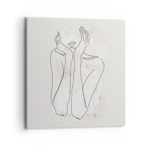 Obraz na płótnie - Rozmarzona chwila - 70x70 cm