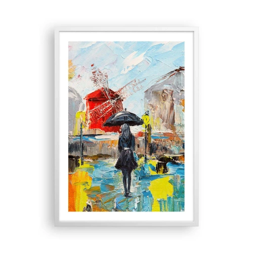 Plakat w białej ramie - Paryskie legendy - 50x70 cm