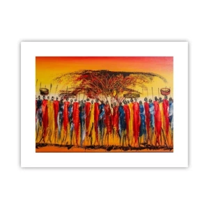 Plakat - Tam, tam, tam tam idą - 40x30 cm