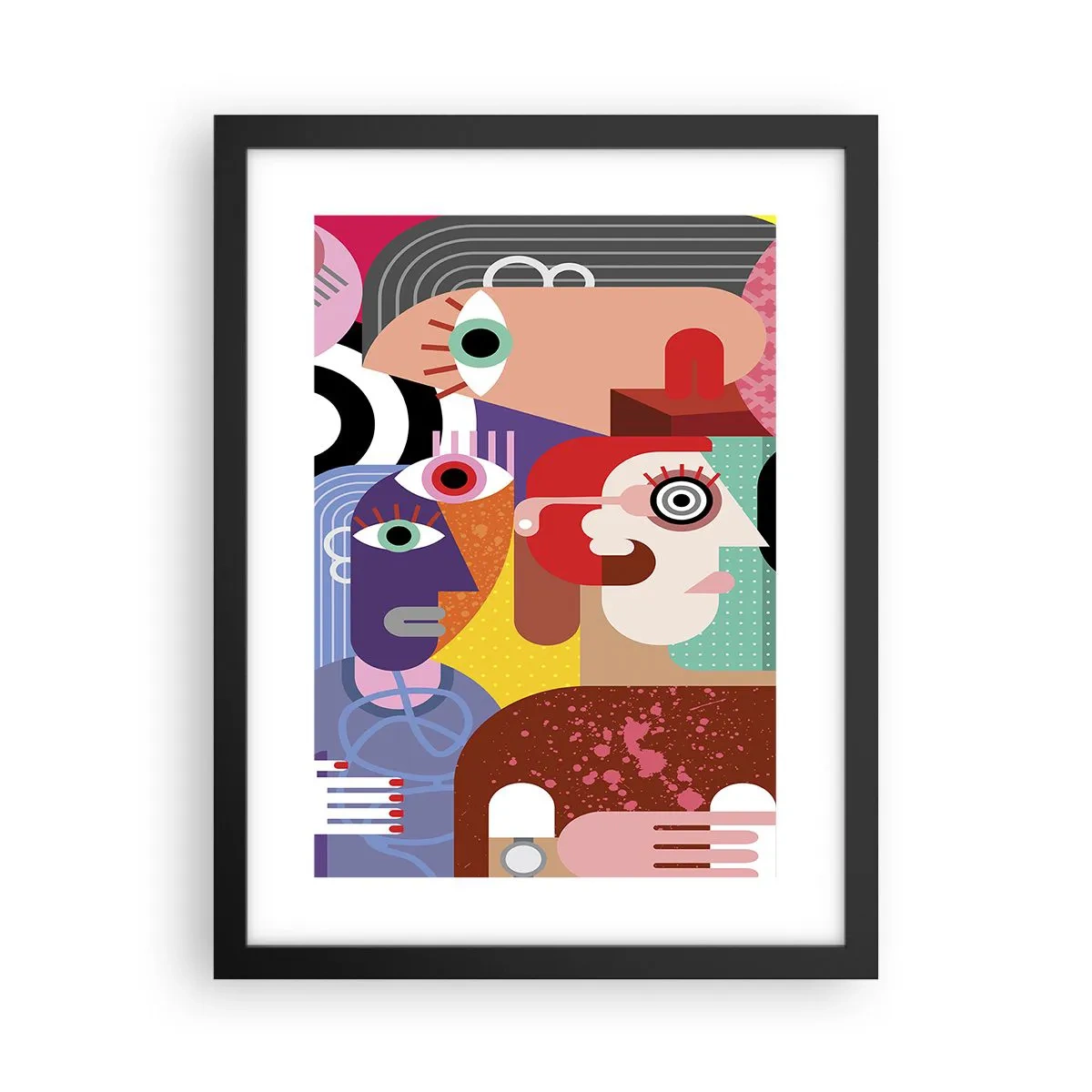 Plakat w czarnej ramie - My od pana Picassa - 30x40 cm