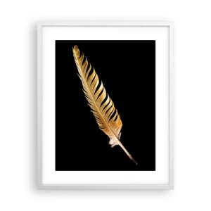 Plakat w białej ramie - Nie lada piórem opatrzony… - 40x50 cm