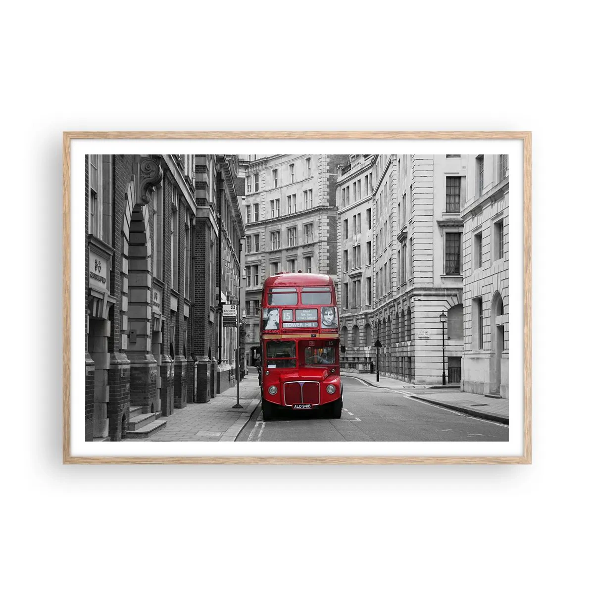 Plakat w ramie jasny dąb - Codzienność nie musi być szara - 100x70 cm