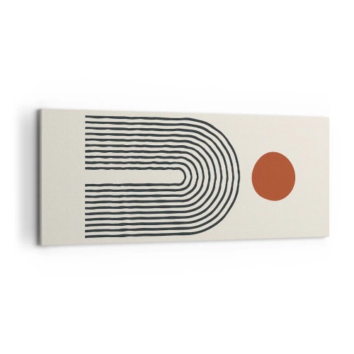 Obraz na płótnie - Magnetyzm kształtów i barw - 100x40 cm