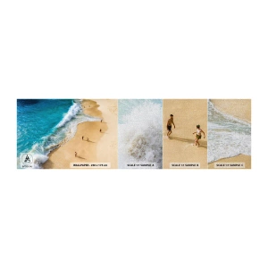Fototapeta Próbka Premium Canvas - A potem słońce, plaża… - Plaża, Brzeg Morski, Morze - 100x30 cm