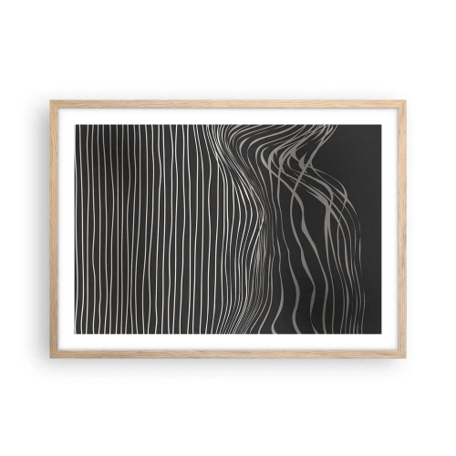 Plakat w ramie jasny dąb - Rytm i akcent - 70x50 cm