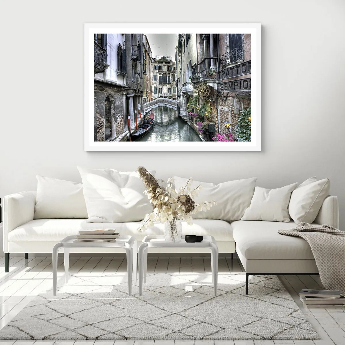 Plakat w białej ramie - Od wieków w cichej zadumie - 100x70 cm