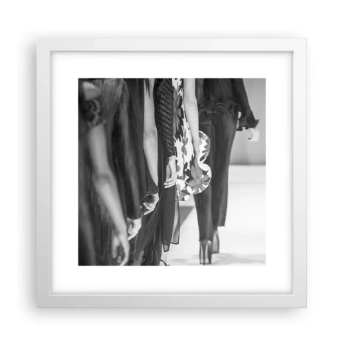 Plakat w białej ramie - Stylowa parada - 30x30 cm