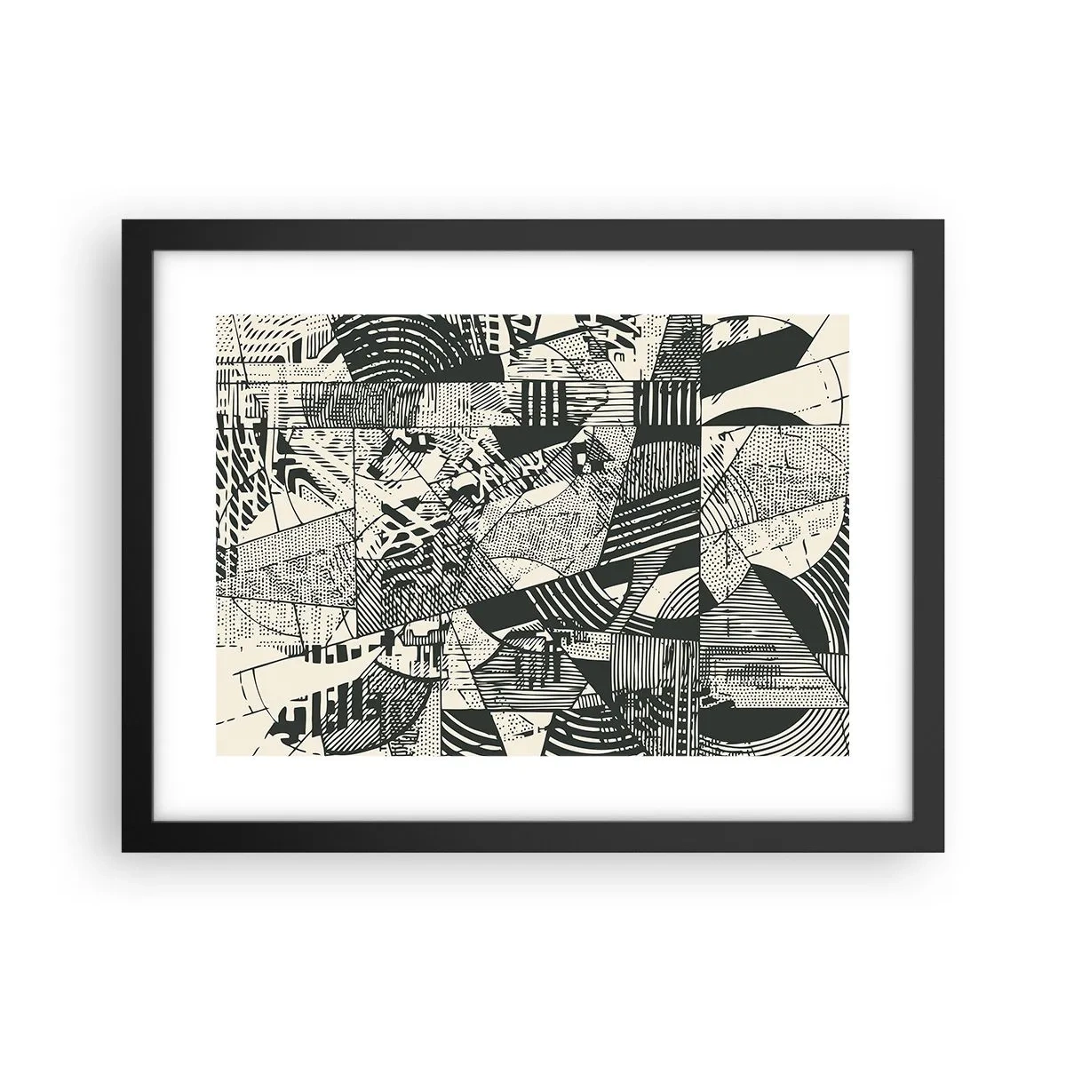 Plakat w czarnej ramie - Dynamika współczesności - 40x30 cm