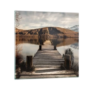 Obraz na szkle - Pejzaż w ciszy - 70x70 cm