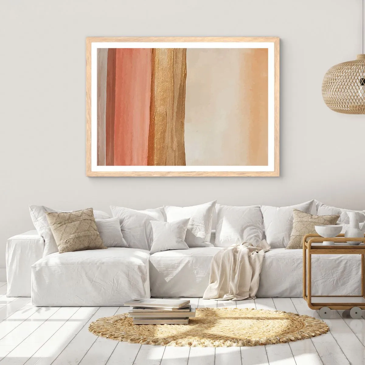 Plakat w ramie jasny dąb - Kompozycja wertykalna - 70x50 cm