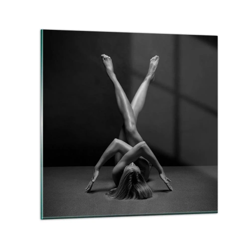 Obraz na szkle - Geometria nagości - 50x50 cm
