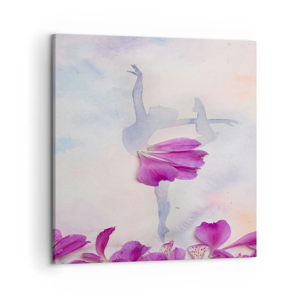 Obraz na płótnie - Delikatna jak kwiat - 50x50 cm