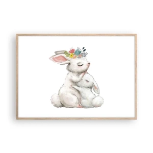 Plakat w ramie jasny dąb - Nie ma jak u mamy - 100x70 cm