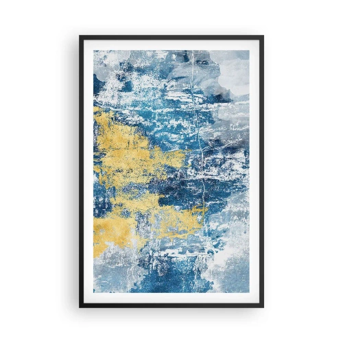 Plakat w czarnej ramie - Abstrakcja pełna pogody - 61x91 cm