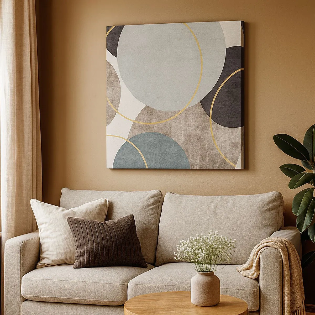 Obraz na płótnie - Koło za kołem - 30x30 cm