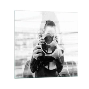 Obraz na szkle - Twórca i tworzywo - 50x50 cm