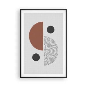 Plakat w czarnej ramie - Doskonałość koła - 61x91 cm