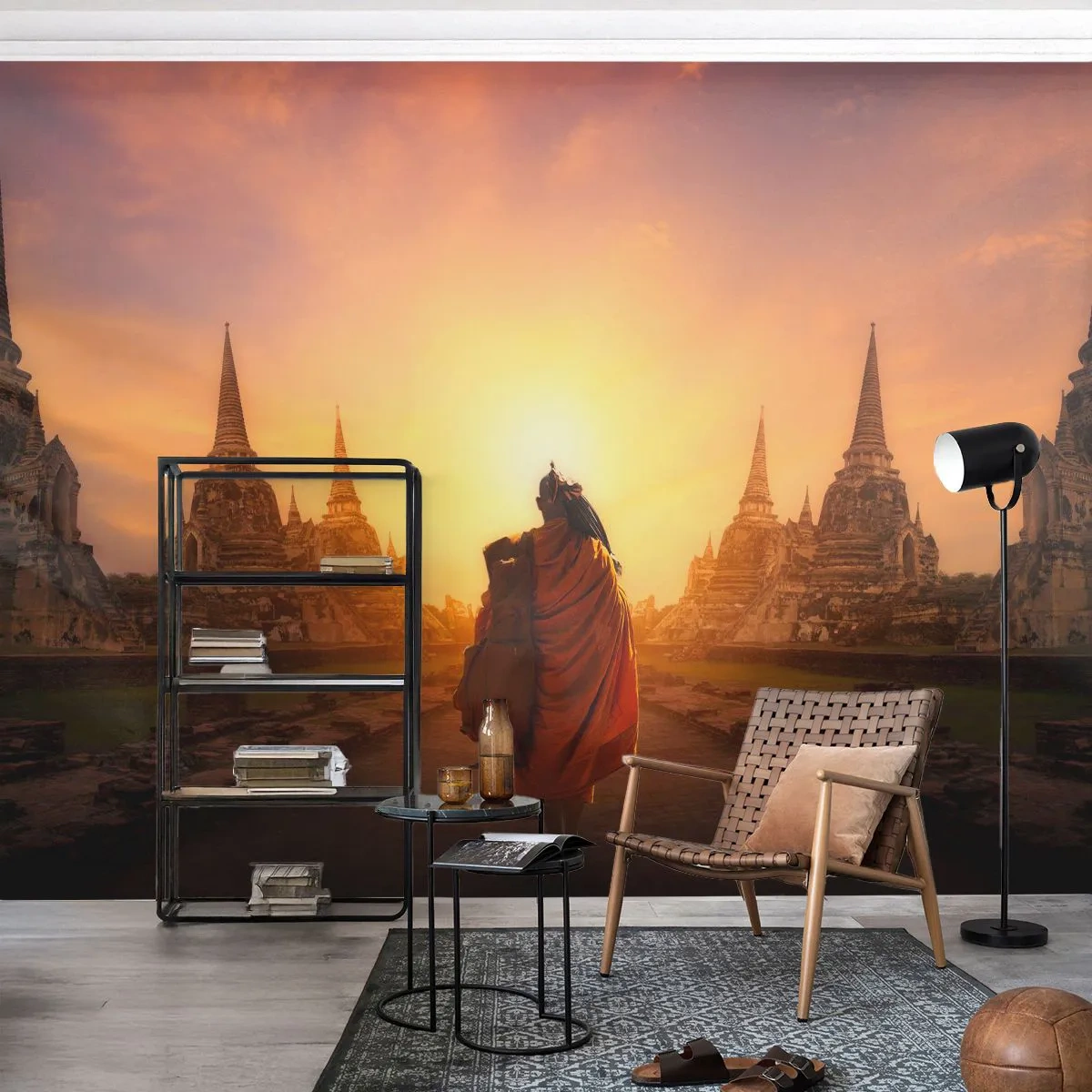 Fototapeta Standard Eco - W spokoju przez wieczność - Tajlandia, Buddyzm, Świątynia - 400x280 cm