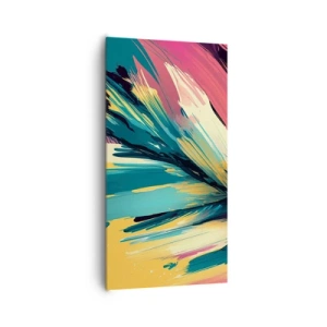 Obraz na płótnie - Kompozycja – eksplozja radości - 65x120 cm