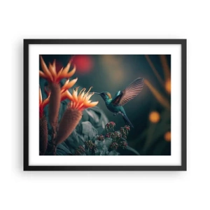 Plakat w czarnej ramie - naprawdę barwne życie - 50x40 cm