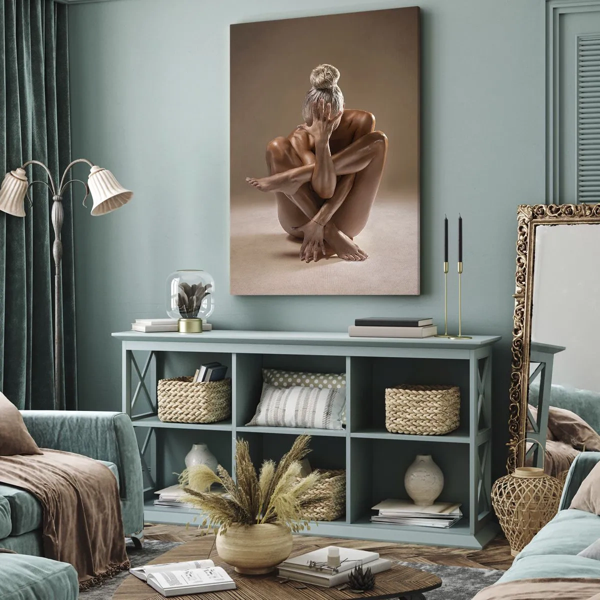 Obraz na płótnie - Jedność ciała i ducha - 45x80 cm
