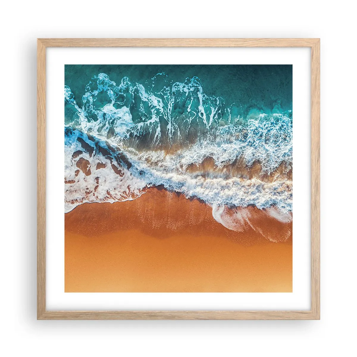 Plakat w ramie jasny dąb - Zawsze w parze - 50x50 cm