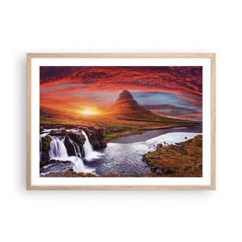 Plakat w ramie jasny dąb - Widok Śródziemia - 70x50 cm