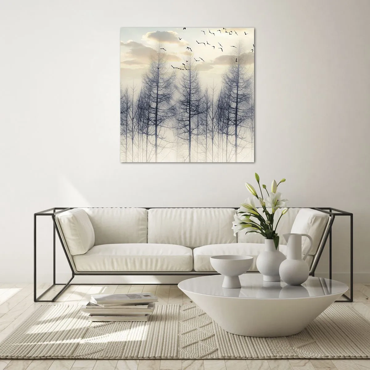 Obraz na szkle - Duchy lasu - 50x50 cm