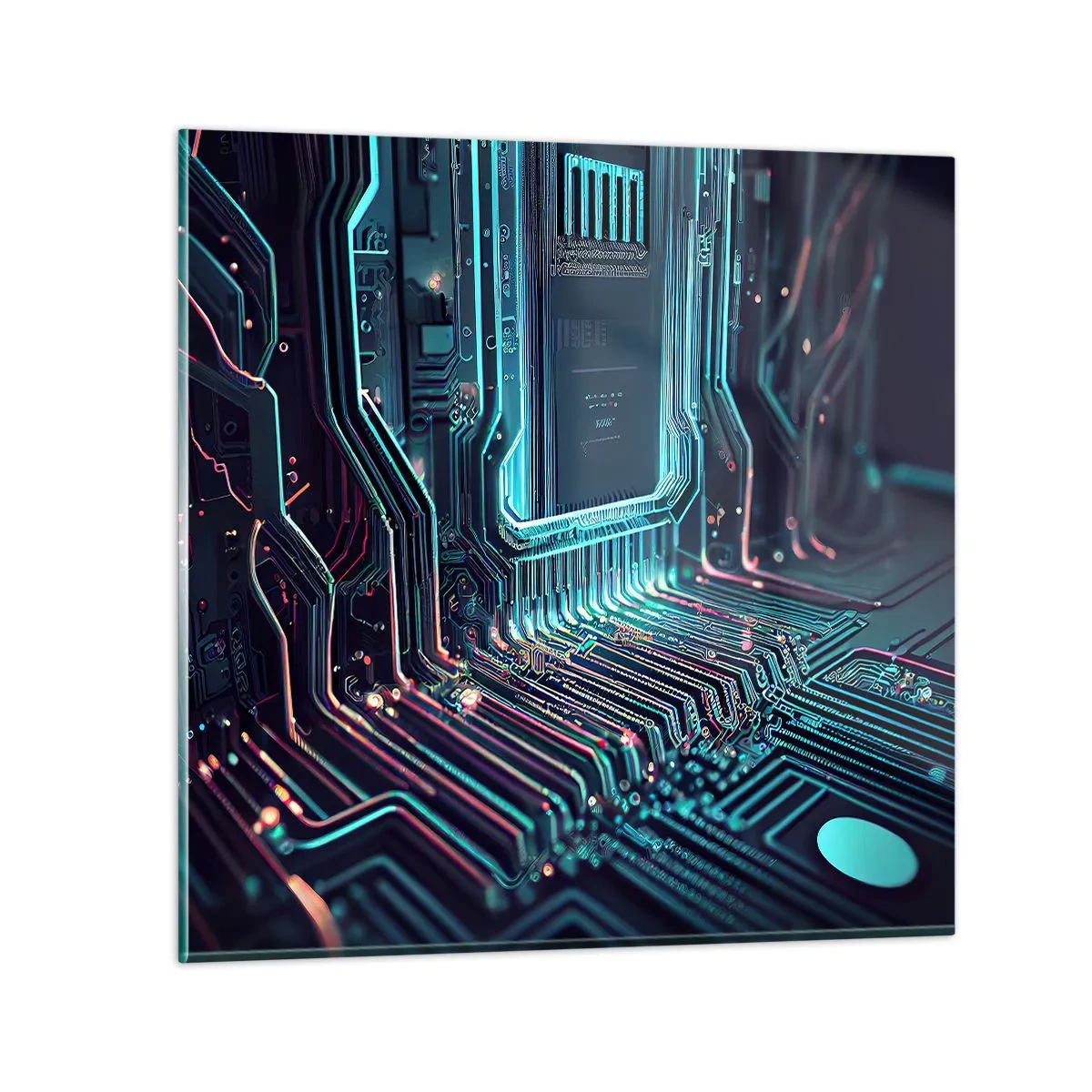 Obraz na szkle - Tak sobie myślę… - 60x60 cm