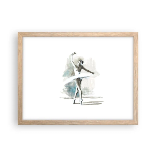 Plakat w ramie jasny dąb - Zaklęta w łabędzia - 40x30 cm