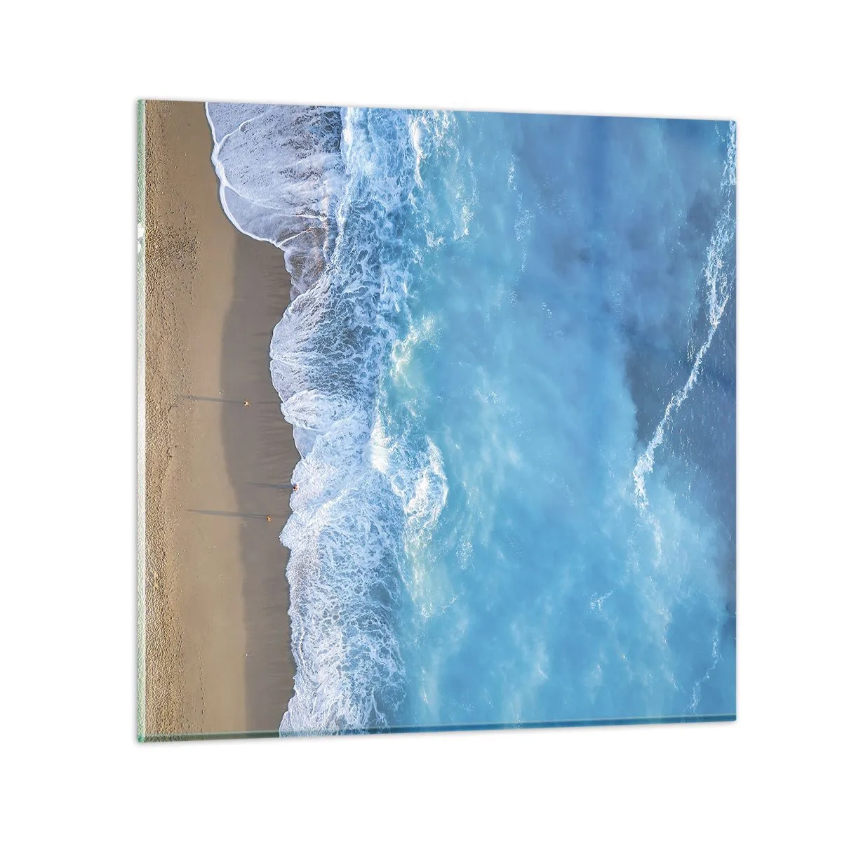 Obraz na szkle - Siła błękitu - 60x60 cm