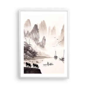 Plakat w białej ramie - Egzotyczna codzienność Wschodu - 50x70 cm