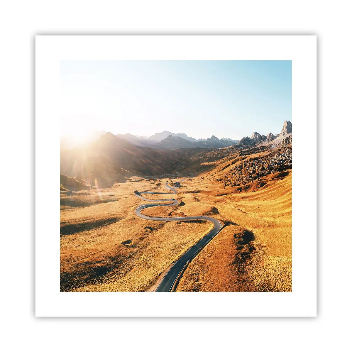 Plakat - W złotej dolinie - 40x40 cm