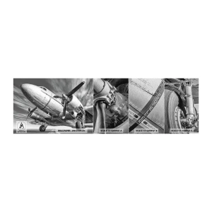 Fototapeta Próbka Premium Sand - Zawsze gotowy do lotu - Samolot, Retro, Lotnictwo - 100x30 cm