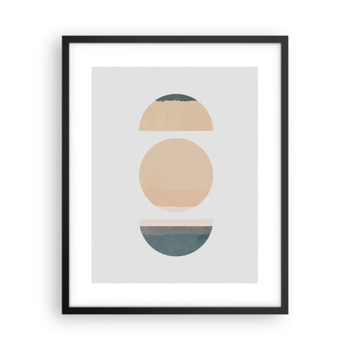 Plakat w czarnej ramie - Koło za kołem - 40x50 cm