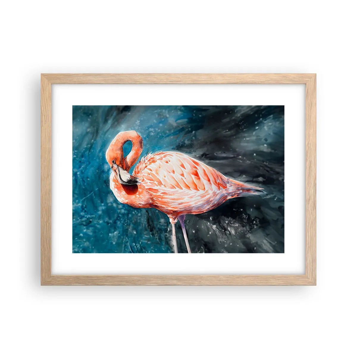 Plakat w ramie jasny dąb - Dekoracyjny z natury - 40x30 cm