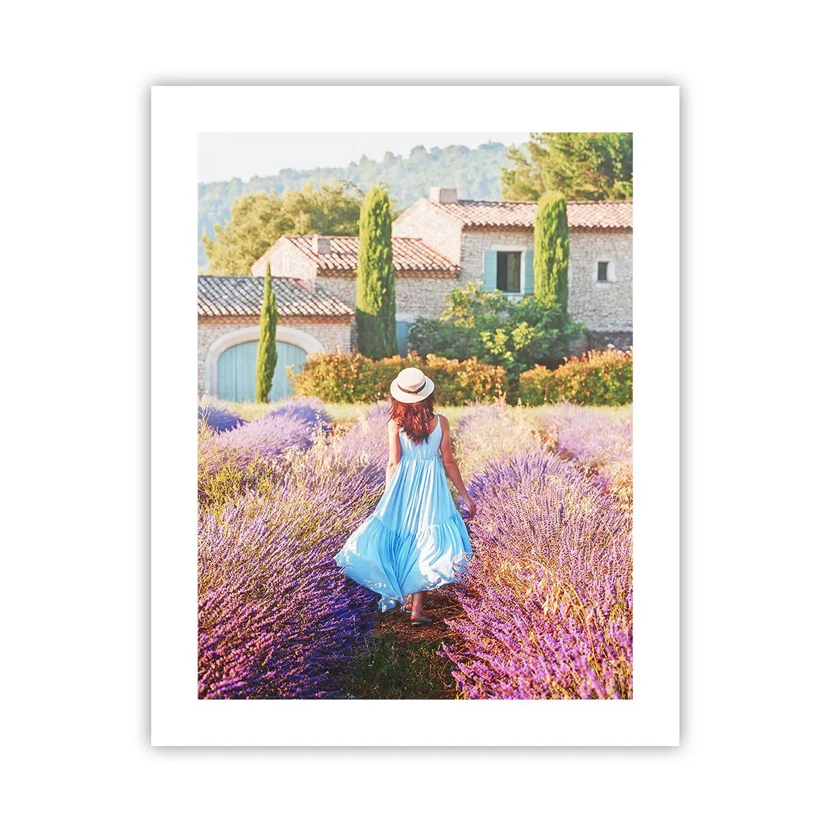 Plakat - Lawendowa dziewczyna - 40x50 cm